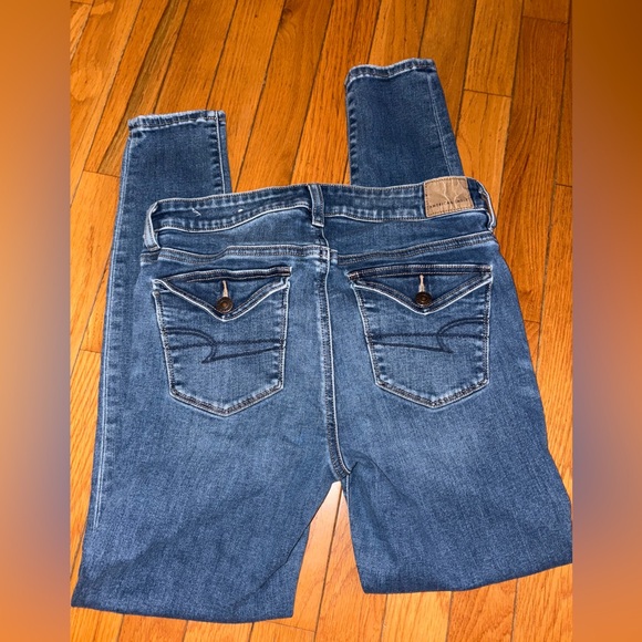 American Eagle Blue Jean Jeggings Women’s size 8 - Picture 4 of 4